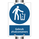 Gebruik afvalcontainers & Gebruik afvalcontainers & Gebruik afvalcontainers
