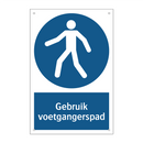 Gebruik voetgangerspad & Gebruik voetgangerspad & Gebruik voetgangerspad & Gebruik voetgangerspad
