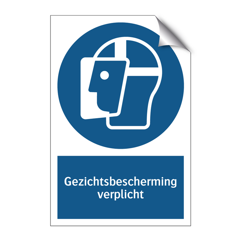 Gezichtsbescherming verplicht & Gezichtsbescherming verplicht & Gezichtsbescherming verplicht