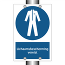 Lichaamsbescherming vereist & Lichaamsbescherming vereist & Lichaamsbescherming vereist