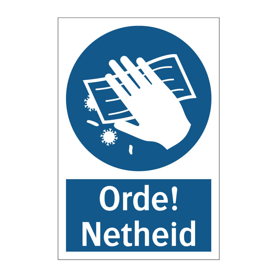 Koop Orde! Netheid bord | SignOnline | NL-M2415