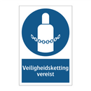 Veiligheidsketting vereist & Veiligheidsketting vereist & Veiligheidsketting vereist