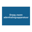 Draag zware ademhalingsapparatuur & Draag zware ademhalingsapparatuur