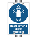Beschermend schort verplicht & Beschermend schort verplicht & Beschermend schort verplicht