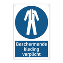 Beschermende kleding verplicht & Beschermende kleding verplicht & Beschermende kleding verplicht