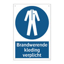 Brandwerende kleding verplicht & Brandwerende kleding verplicht & Brandwerende kleding verplicht