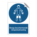 Draag beschermende rolsportuitrusting & Draag beschermende rolsportuitrusting