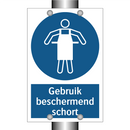 Gebruik beschermend schort & Gebruik beschermend schort & Gebruik beschermend schort