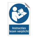 Instructies lezen verplicht & Instructies lezen verplicht & Instructies lezen verplicht