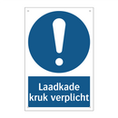 Laadkade kruk verplicht & Laadkade kruk verplicht & Laadkade kruk verplicht