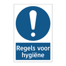 Regels voor hygiëne & Regels voor hygiëne & Regels voor hygiëne & Regels voor hygiëne