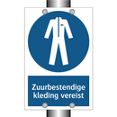 Zuurbestendige kleding vereist & Zuurbestendige kleding vereist & Zuurbestendige kleding vereist