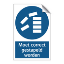 Moet correct gestapeld worden & Moet correct gestapeld worden & Moet correct gestapeld worden