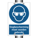 Oogbescherming moet worden gebruikt & Oogbescherming moet worden gebruikt