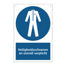 Veiligheidsschoenen en overall verplicht & Veiligheidsschoenen en overall verplicht