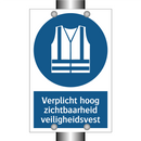 Verplicht hoog zichtbaarheid veiligheidsvest & Verplicht hoog zichtbaarheid veiligheidsvest