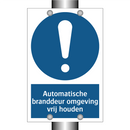 Automatische branddeur omgeving vrij houden & Automatische branddeur omgeving vrij houden