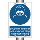 Bescherm kinderen met ondoorzichtige oogbescherming