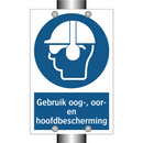 Gebruik oog-, oor- en hoofdbescherming & Gebruik oog-, oor- en hoofdbescherming