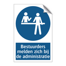 Bestuurders melden zich bij de administratie & Bestuurders melden zich bij de administratie