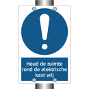 Houd de ruimte rond de elektrische kast vrij & Houd de ruimte rond de elektrische kast vrij