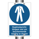 Hygiënebericht: Vergeet niet om beschermende kleding te dragen
