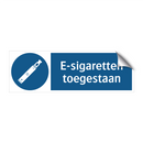 E-sigaretten toegestaan & E-sigaretten toegestaan & E-sigaretten toegestaan