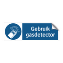Gebruik gasdetector & Gebruik gasdetector & Gebruik gasdetector & Gebruik gasdetector