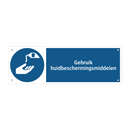 Gebruik huidbeschermingsmiddelen & Gebruik huidbeschermingsmiddelen