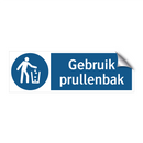 Gebruik prullenbak & Gebruik prullenbak & Gebruik prullenbak & Gebruik prullenbak