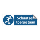 Schaatsen toegestaan & Schaatsen toegestaan & Schaatsen toegestaan & Schaatsen toegestaan