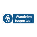 Wandelen toegestaan & Wandelen toegestaan & Wandelen toegestaan & Wandelen toegestaan