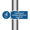 Individueel veiligheidsharnas verplicht & Individueel veiligheidsharnas verplicht