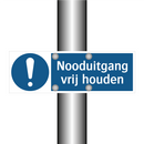 Nooduitgang vrij houden & Nooduitgang vrij houden & Nooduitgang vrij houden