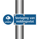 Verlaging van reddingsvlot & Verlaging van reddingsvlot & Verlaging van reddingsvlot