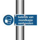 Gebruik van mondkapje aanbevolen & Gebruik van mondkapje aanbevolen