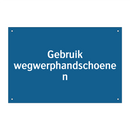Gebruik wegwerphandschoenen & Gebruik wegwerphandschoenen & Gebruik wegwerphandschoenen