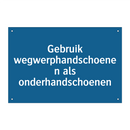 Gebruik wegwerphandschoenen als onderhandschoenen