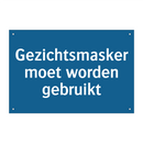Gezichtsmasker moet worden gebruikt & Gezichtsmasker moet worden gebruikt