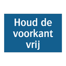 Houd de voorkant vrij & Houd de voorkant vrij & Houd de voorkant vrij & Houd de voorkant vrij
