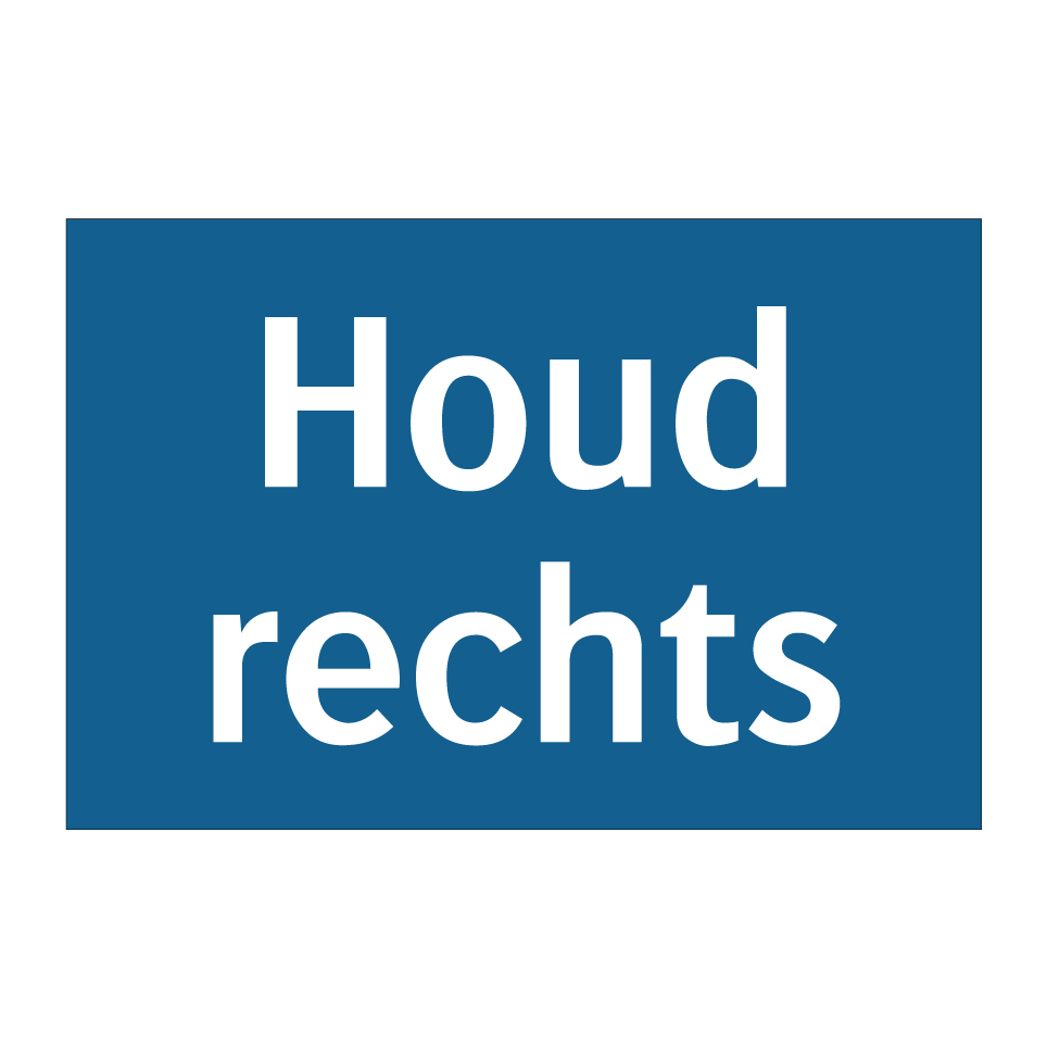 Koop Houd rechts bord | SignOnline | NL-M580
