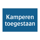 Kamperen toegestaan & Kamperen toegestaan & Kamperen toegestaan & Kamperen toegestaan