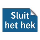 Sluit het hek & Sluit het hek & Sluit het hek & Sluit het hek