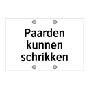 Paarden kunnen schrikken & Paarden kunnen schrikken & Paarden kunnen schrikken