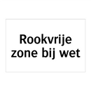 Rookvrije zone bij wet & Rookvrije zone bij wet & Rookvrije zone bij wet & Rookvrije zone bij wet