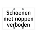 Schoenen met noppen verboden & Schoenen met noppen verboden & Schoenen met noppen verboden