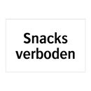 Snacks verboden & Snacks verboden & Snacks verboden & Snacks verboden & Snacks verboden