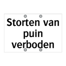 Storten van puin verboden & Storten van puin verboden & Storten van puin verboden