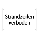 Strandzeilen verboden & Strandzeilen verboden & Strandzeilen verboden & Strandzeilen verboden