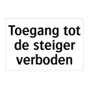 Toegang tot de steiger verboden & Toegang tot de steiger verboden & Toegang tot de steiger verboden